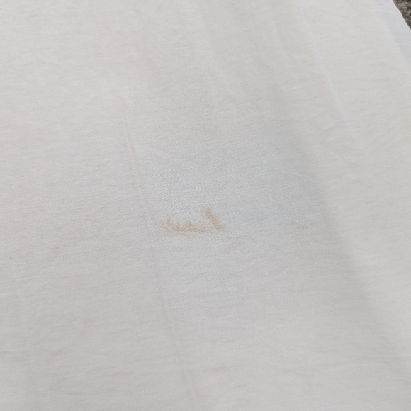 White cotton and silk midi dress with embroidery size Xsmall - Picture 12 of 12